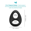b-Vibe Flex Ring Eight Super Soft Silicone Cock and Ball Ring Black
