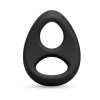 b-Vibe Flex Ring Eight Super Soft Silicone Cock and Ball Ring Black