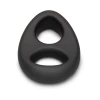b-Vibe Flex Ring Eight Super Soft Silicone Cock and Ball Ring Black