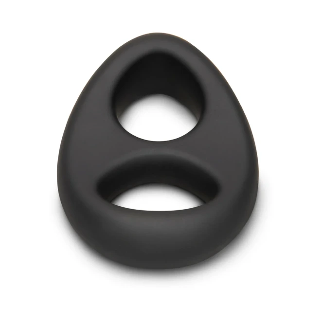 b-Vibe Flex Ring Eight Super Soft Silicone Cock and Ball Ring Black