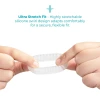 b-Vibe Stretch-Tech Swirl Ultra Stretchy TPE Cock Ring Clear