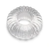 b-Vibe Stretch-Tech Swirl Ultra Stretchy TPE Cock Ring Clear