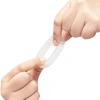 b-Vibe Stretch-Tech Swirl Ultra Stretchy TPE Cock Ring Clear