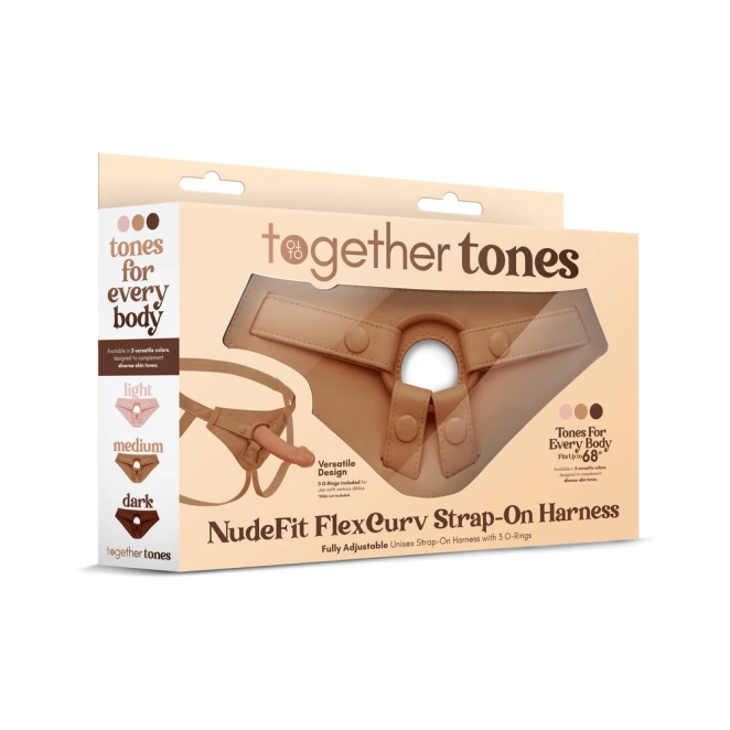 Together Tones NudeFit FlexCurv Strap-On Harness Medium