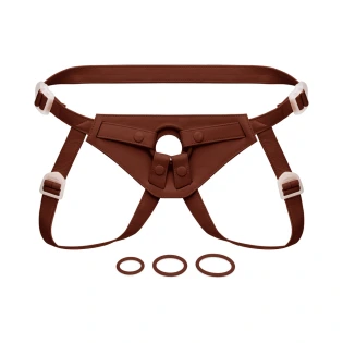 Together Tones NudeFit FlexCurv Strap-On Harness Dark