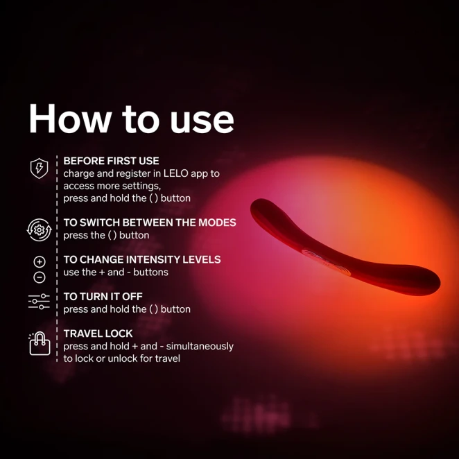 LELO BOOMERANG Dual-Ended Luxury Vibrator Cerise