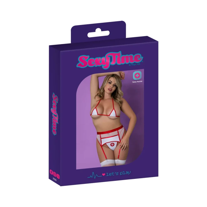 Magic Silk Sexy Time Healing Hands Nurse Costume White