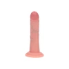 6 Inch RealRock Ultra Realistic Dual Density Silicone Curved Dildo Beige
