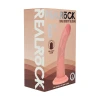 6 Inch RealRock Ultra Realistic Dual Density Silicone Curved Dildo Beige