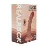 6 Inch RealRock Ultra Realistic Dual Density Silicone Curved Dildo Tan