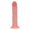 8 Inch RealRock Ultra Realistic Dual Density Silicone Curved Dildo Beige