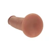 8 Inch RealRock Ultra Realistic Sliding Skin Dual Density Silicone Dildo Tan