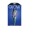 Fantasy Lingerie Glow Adrenaline Halter Teddy & Stockings in Rhinestone Fishnet