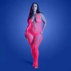 Fantasy Lingerie Glow Turn Up Bodystocking with Back Cut-Out Detail