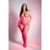 Fantasy Lingerie Glow Turn Up Bodystocking with Back Cut-Out Detail