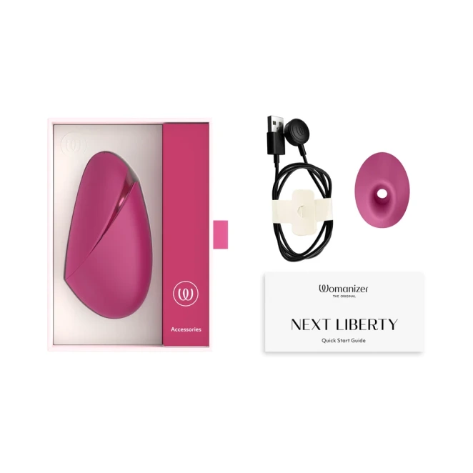 Womanizer Next Liberty Vibrant Pink Clitoral Suction Stimulator