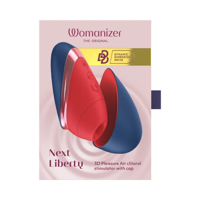 Womanizer Next Liberty Blue Red Clitoral Suction Stimulator