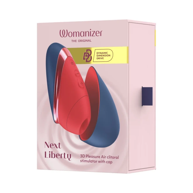 Womanizer Next Liberty Blue Red Clitoral Suction Stimulator