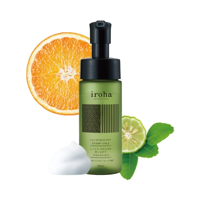 Iroha Bergamot & Bitter Orange Intimate Foam Wash 5 oz.