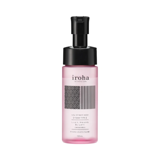 Iroha Damask Rose & Geranium Intimate Foam Wash 5 oz.