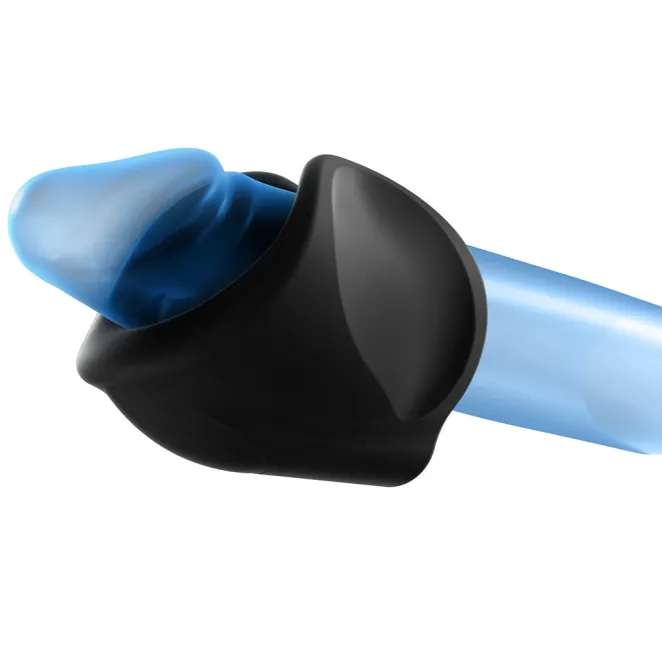Man.Wand Starter Vibrating Silicone Masturbator Black