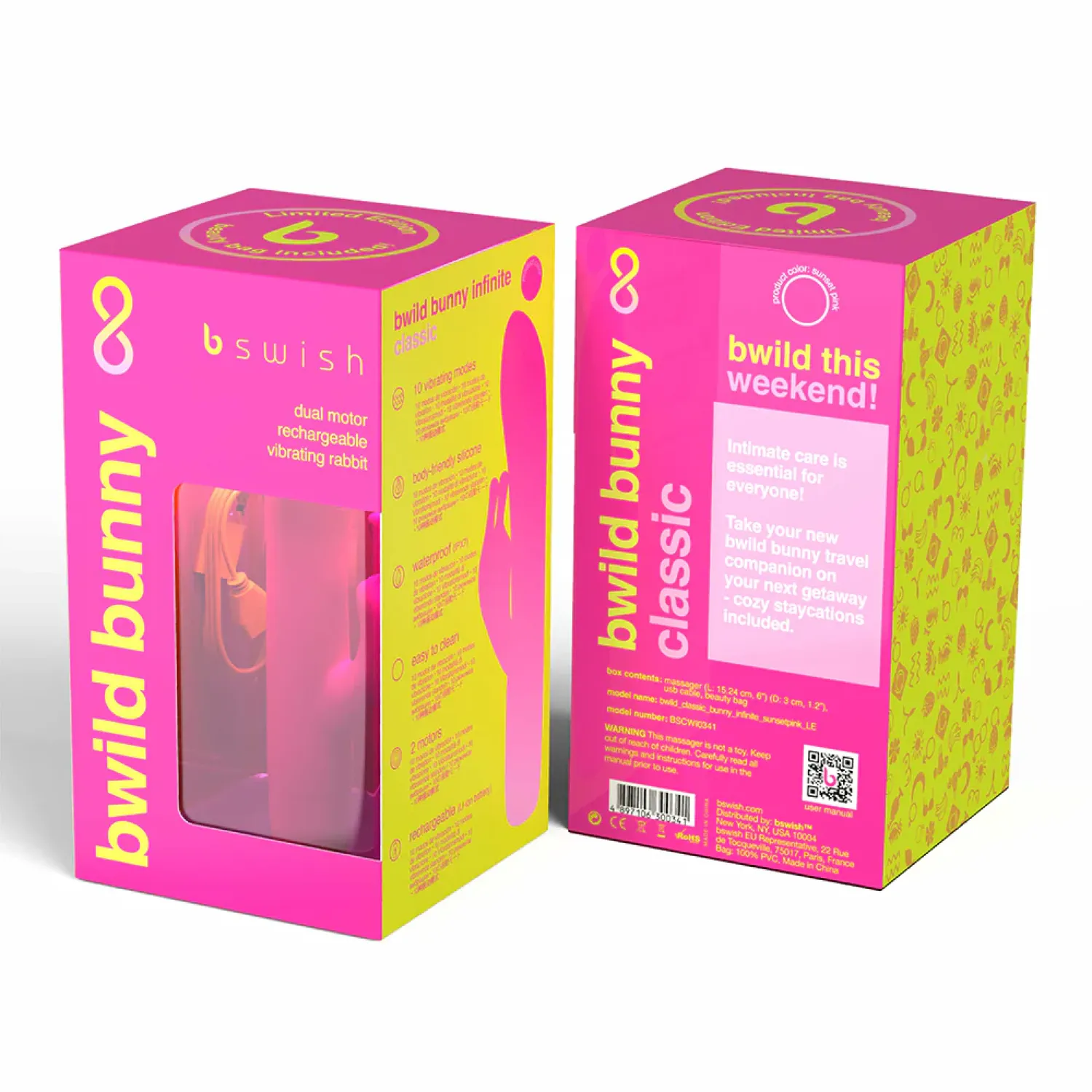 Bwild Bunny Infinite Rabbit Vibe Sunset Pink