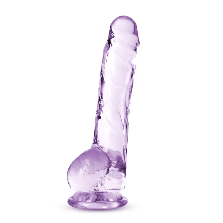 8 in. Realistic Dildo with Balls Amethyst 8 in. Realistic Dildo with Balls Amethyst