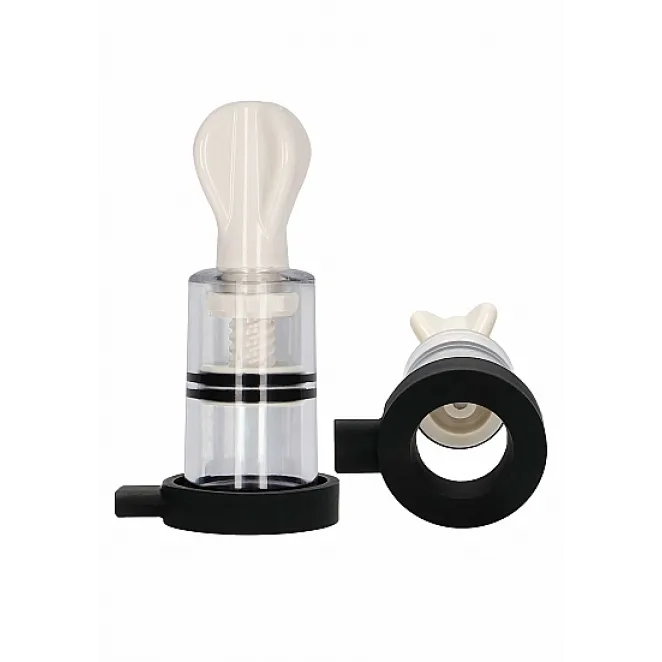 ElectroShock Remote-Controlled E-Stimulation Nipple Suckers White