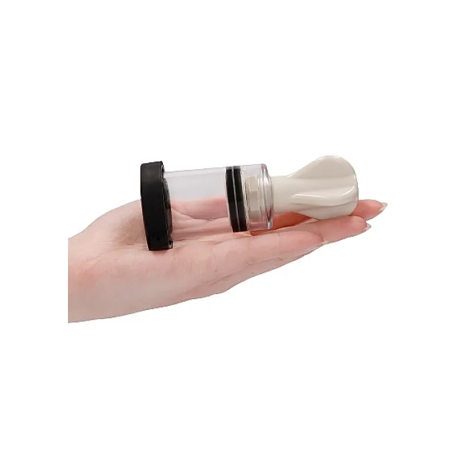 ElectroShock Remote-Controlled E-Stimulation Nipple Suckers White