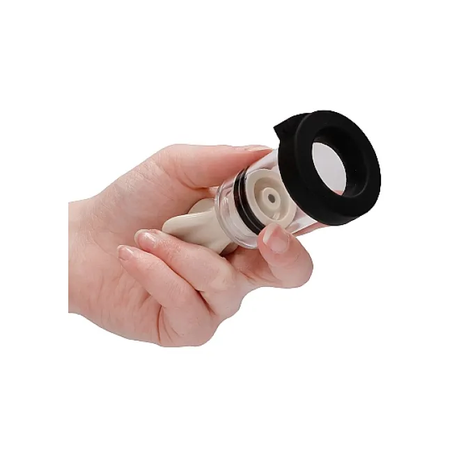 ElectroShock Remote-Controlled E-Stimulation Nipple Suckers White