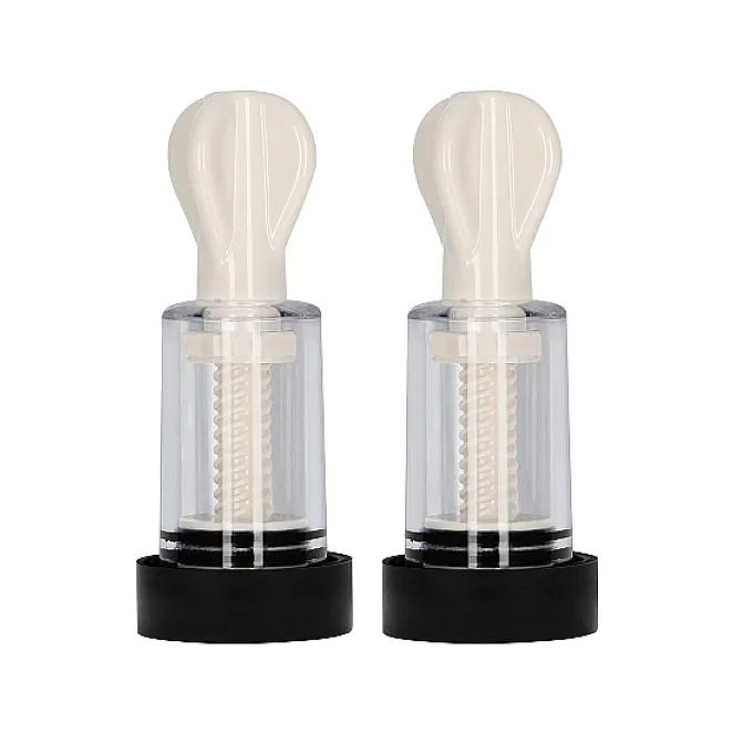 ElectroShock Remote-Controlled E-Stimulation Nipple Suckers White