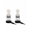 ElectroShock Remote-Controlled E-Stimulation Nipple Suckers White ElectroShock Remote-Controlled E-Stimulation Nipple Suckers White