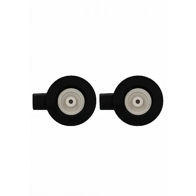 ElectroShock Remote-Controlled E-Stimulation Nipple Suckers White