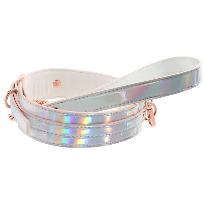 Cosmo Bondage Collar & Leash Rainbow