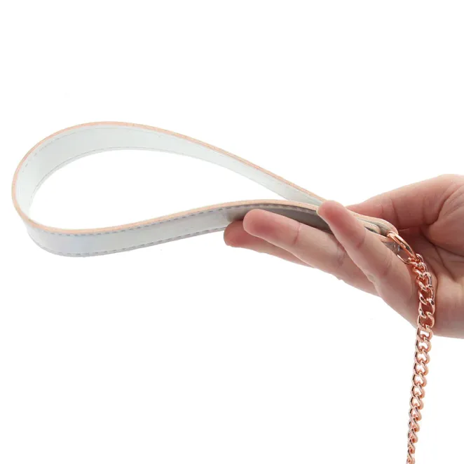 Cosmo Bondage Collar & Leash Rainbow