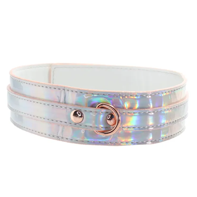 Cosmo Bondage Collar & Leash Rainbow