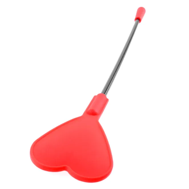Silicone Heart Crop Red