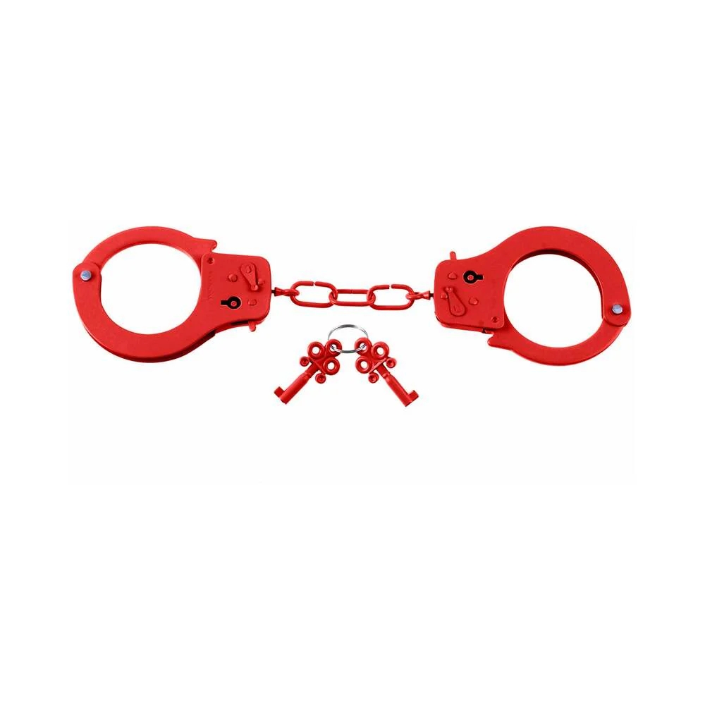 Metal Designer Handcuffs Red