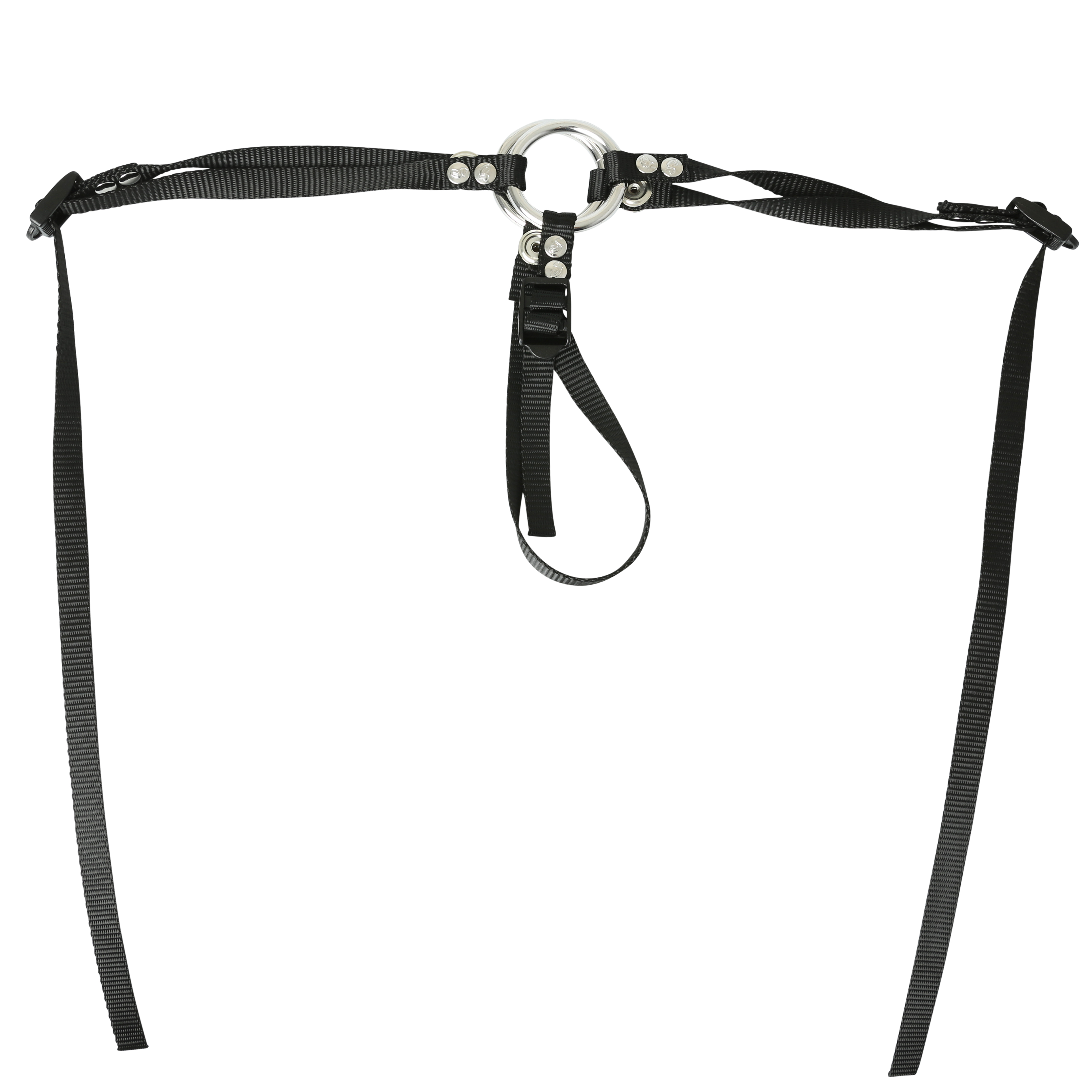 Adjustable Strap-On Harness Black