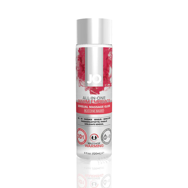 JO All-In-One Massage Glide - Warming (Silicone-Based) 4 oz.
