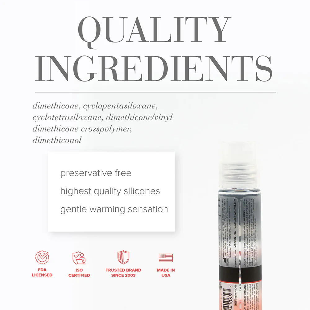 JO Premium Anal Warming Silicone-Based Lubricant 2 oz.