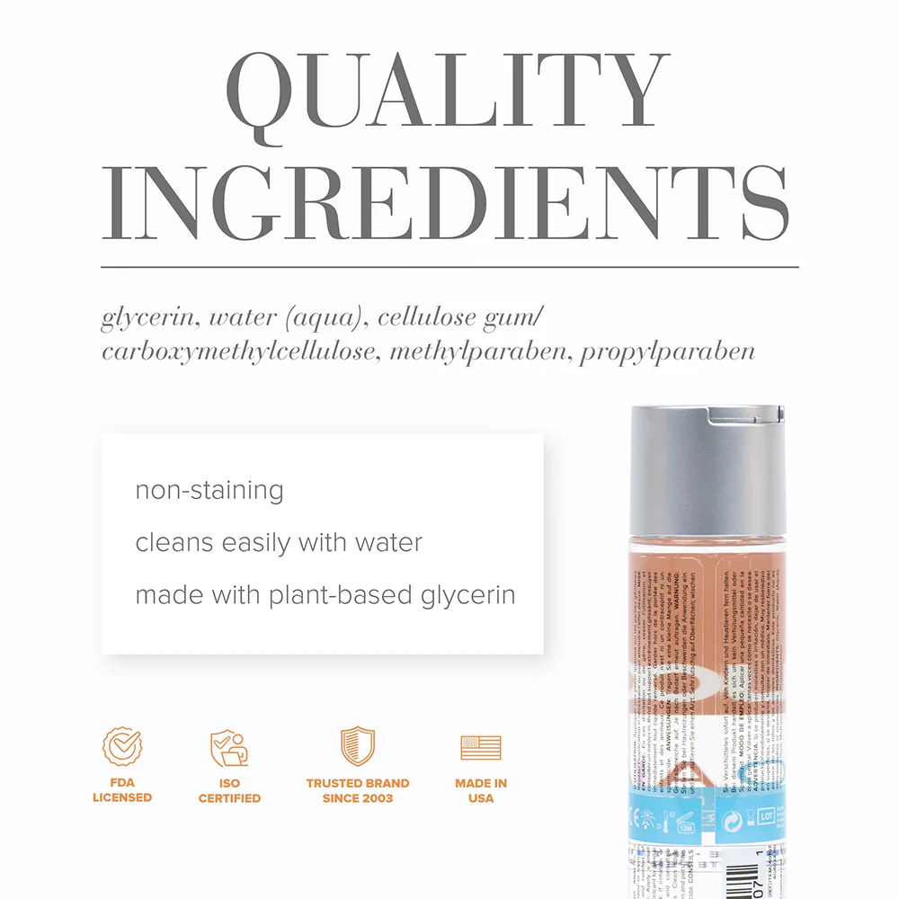 JO H2O Water-Based Anal Lubricant 4 oz.