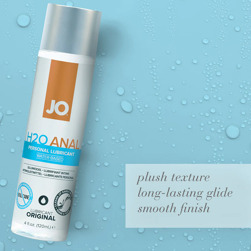 JO H2O Water-Based Anal Lubricant 4 oz.