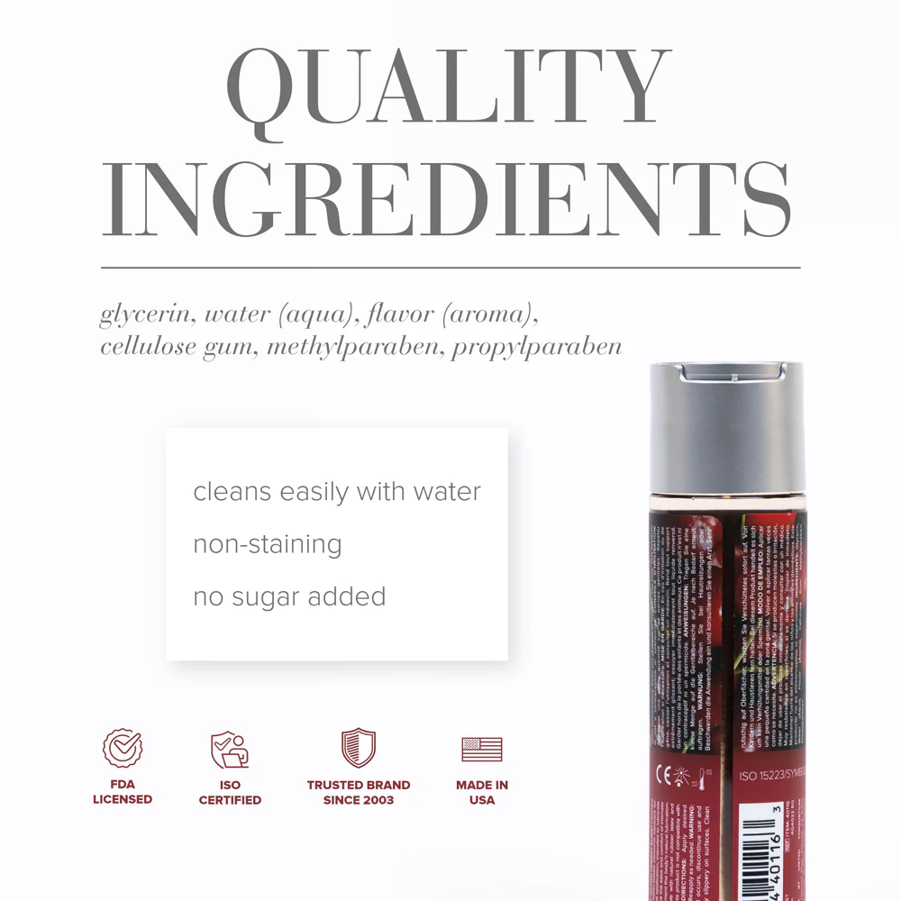 JO H2O Cherry Burst Flavored Water-Based Lubricant 4 oz. (26192) | SlipDix.com