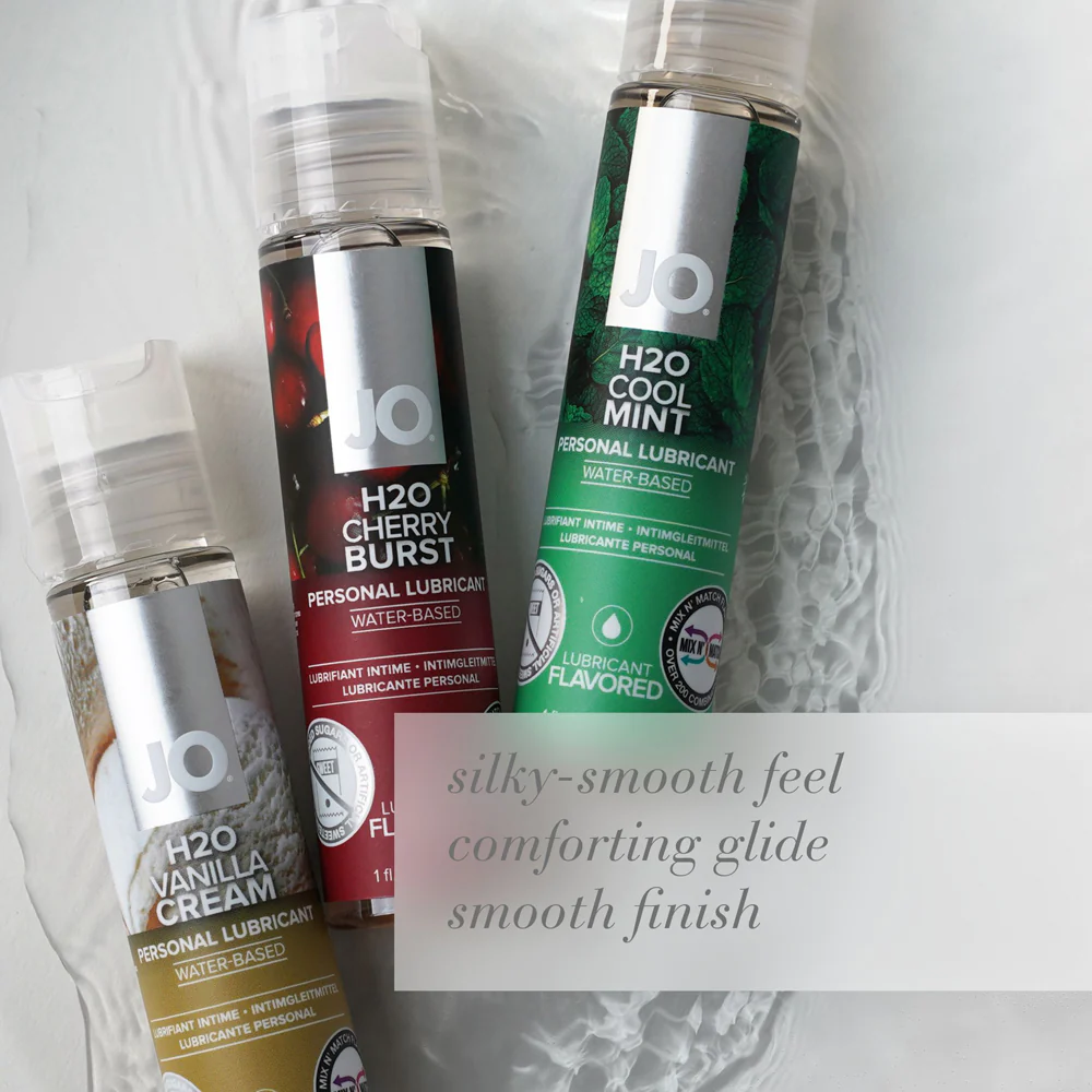JO H2O Cherry Burst Flavored Water-Based Lubricant 4 oz. (26192) | SlipDix.com