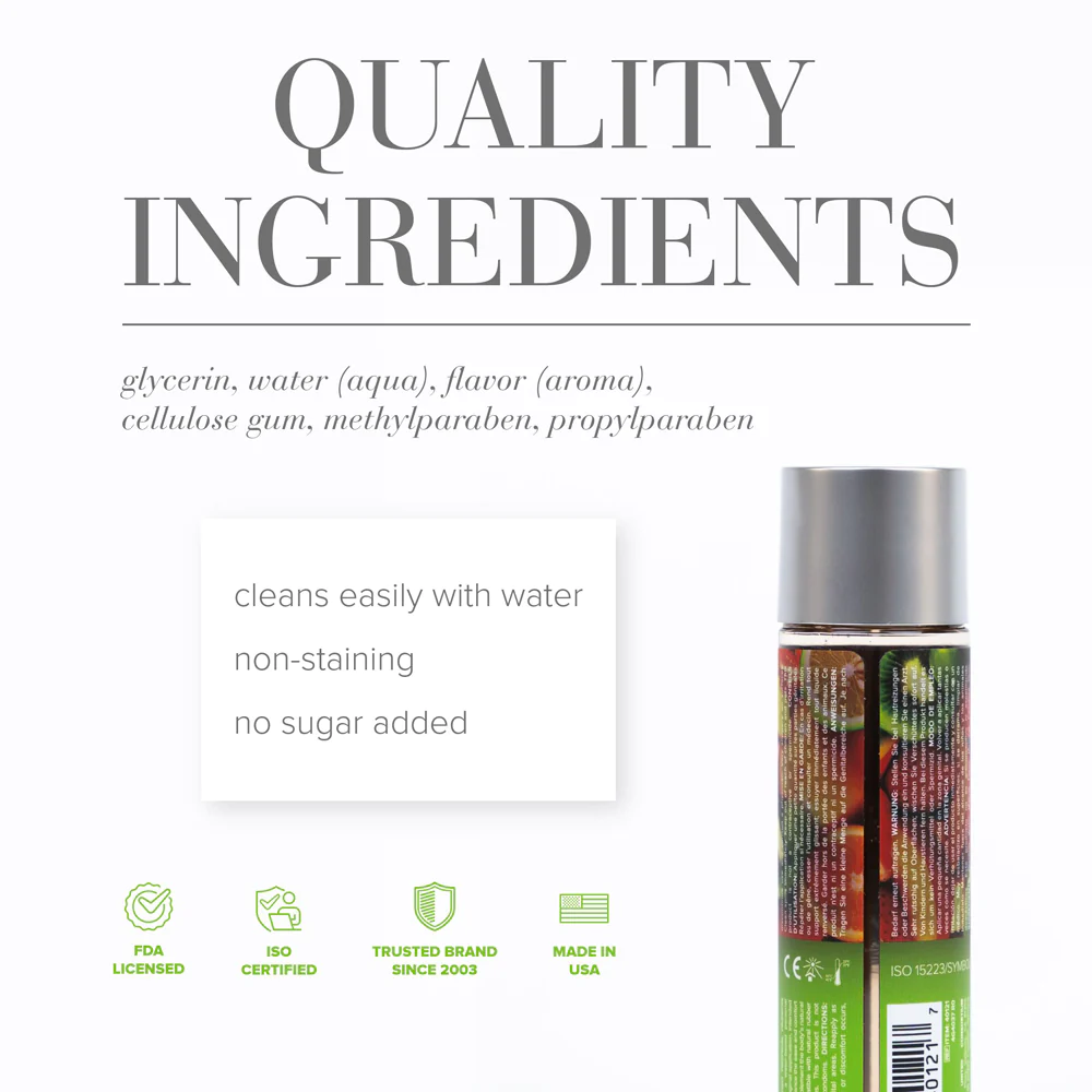 JO H2O Tropical Passion Flavored Water-Based Lubricant 4 oz. (26193) | SlipDix.com