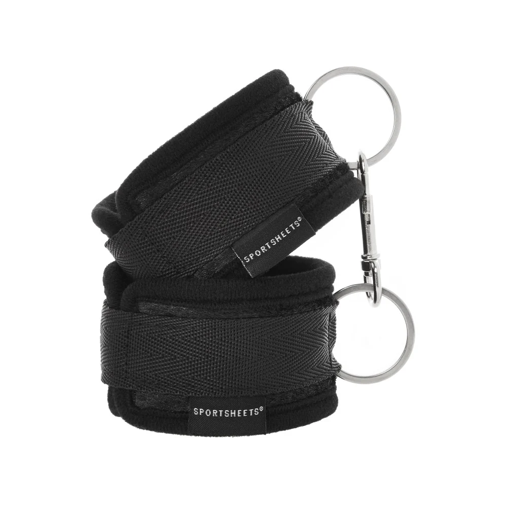 Soft Cuffs with Velcro Straps Black