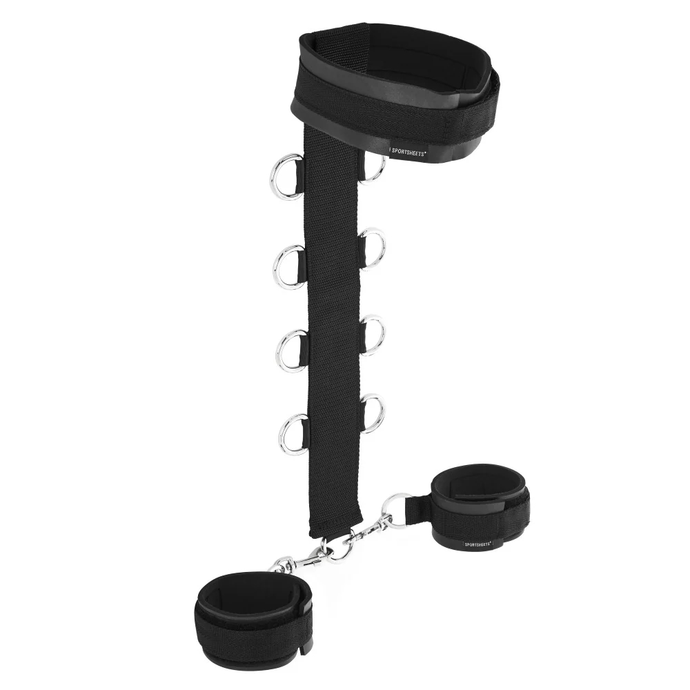 Sportsheets Adjustable Neoprene Neck & Wrist Restraint Black (33955) | SlipDix.com