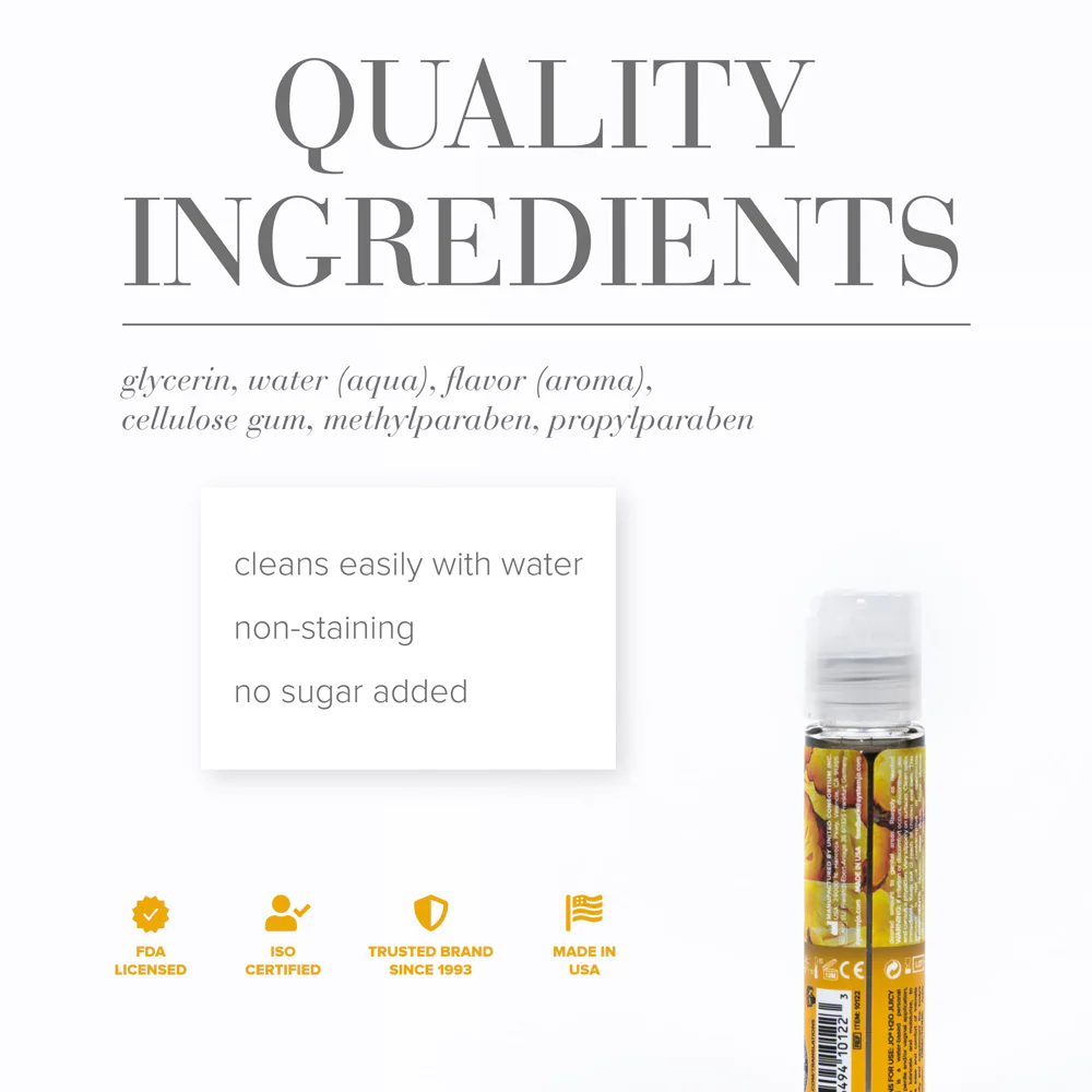 JO Juicy Pineapple Flavored Water-Based Lubricant 1 oz.