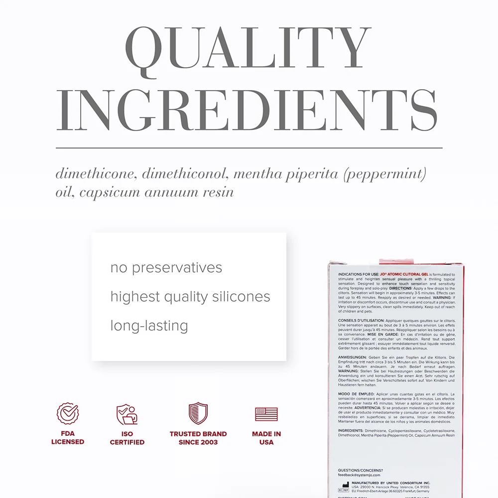 JO Atomic Clitoral Stimulant 0.34 oz. (34126) | SlipDix.com